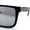 Black - Silver Mirror, variant on Kush Mens Color Mirror Flat Top Urban Fashion Horn Rim Sunglasses [Black - Blue Mirror]
