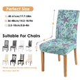 thumbnail image 6 of Marine Fish and Coral Pattern Dining Chair Covers Set of 4, Stretch Washable Polyester Slipcovers, Removable Seat Protector for Coastal or Beach Use, 6 of 7