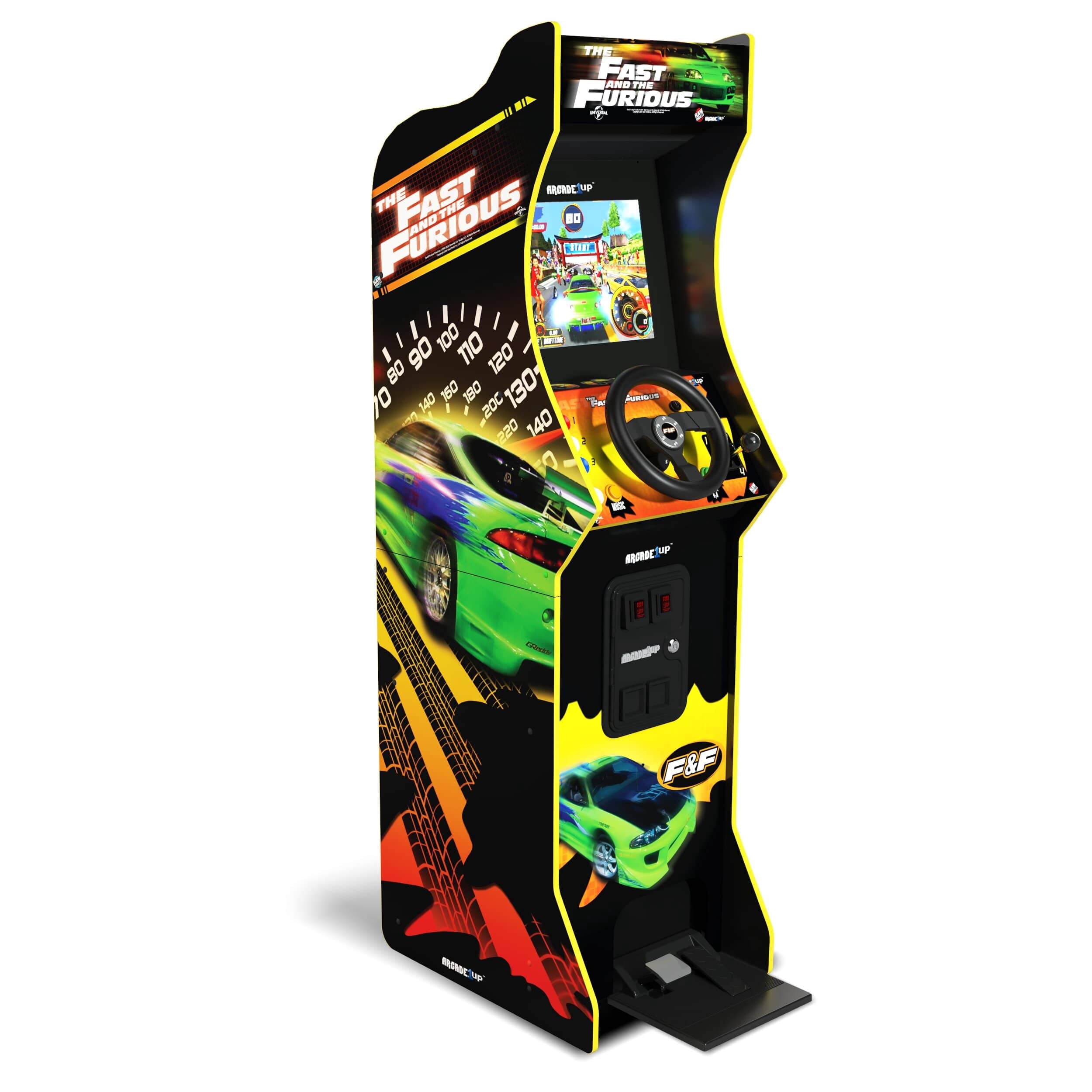 Pre-Owned Arcade1Up X-Men 4-Player Arcade with Riser, Lit Marquee