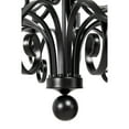 thumbnail image 4 of DecMode 43" x 40" Black Metal Scroll Antique Style 18 Light Chandelier, 1-Piece, 4 of 10