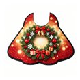 Christmas U Shaped Toilet Mat, Absorbent Diatomaceous Earth Festive ...