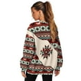 thumbnail image 4 of Yuyamidu Tribal Aztec Horse Casual Crew Neck Sweatshirt Soft Comfy Long Sleeve Pullover Oversized Tops with Pockets Women's Novelty Sweatshirts Hoodie Cycling Volleyball Jogging Clothes S-3XL, 4 of 7
