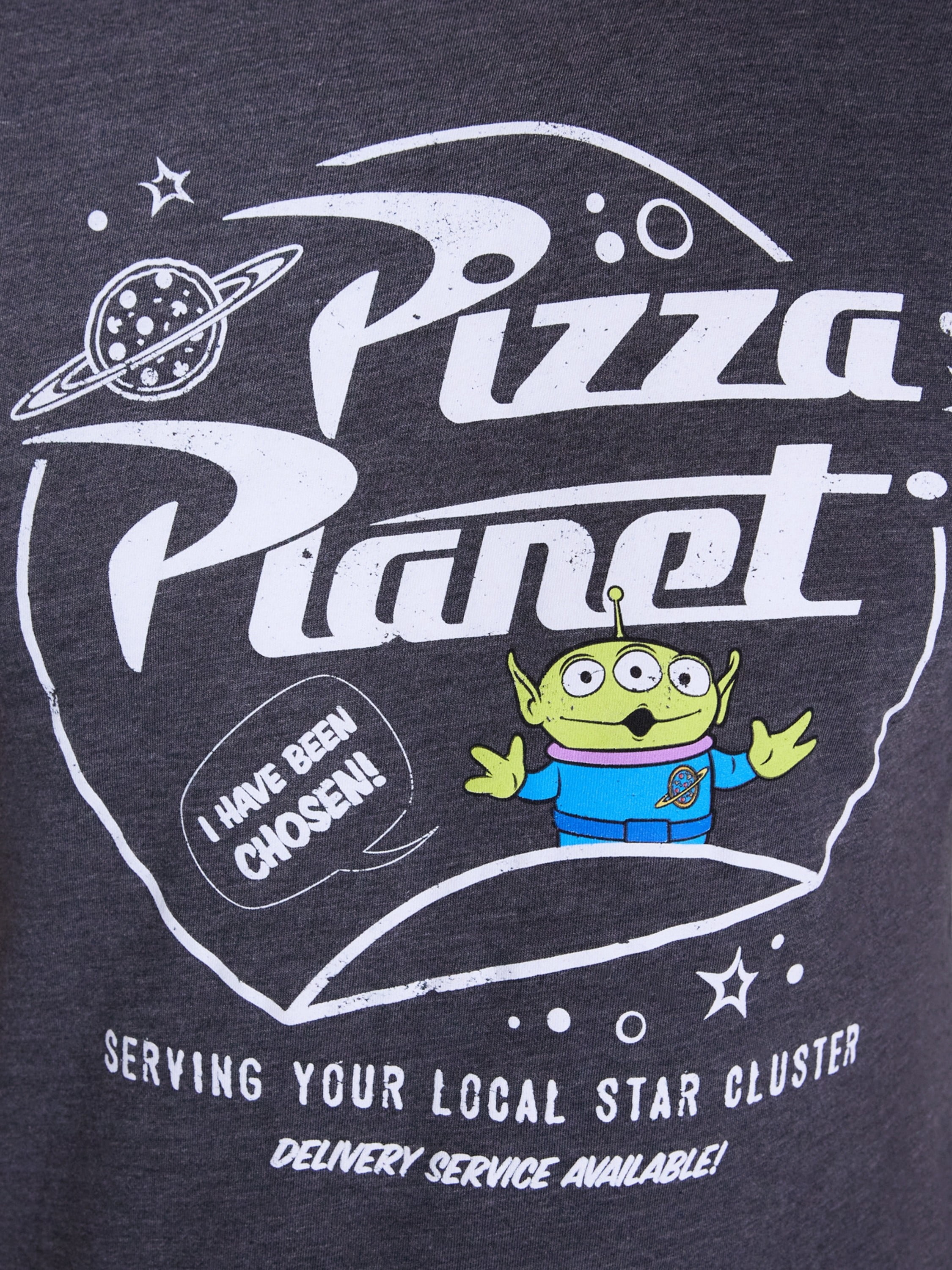Toy Story Pizza Planet Men’s Graphic Tee with Short Sleeves, Sizes S-XXL