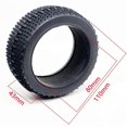 thumbnail image 4 of 4Pcs 110mm 1/8 RC Off-Road Car Rubber Tire Tyre, 4 of 5