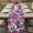 Purple Green, variant on Table Runner 108 Inches Long for Kitchen Dining, Purple Flowers Dresser Scarf Farmhouse, Dining Table Decorations for Wedding/Parties, Spring Watercolor Floral Leaves Botanical Beige 13 x 108 In