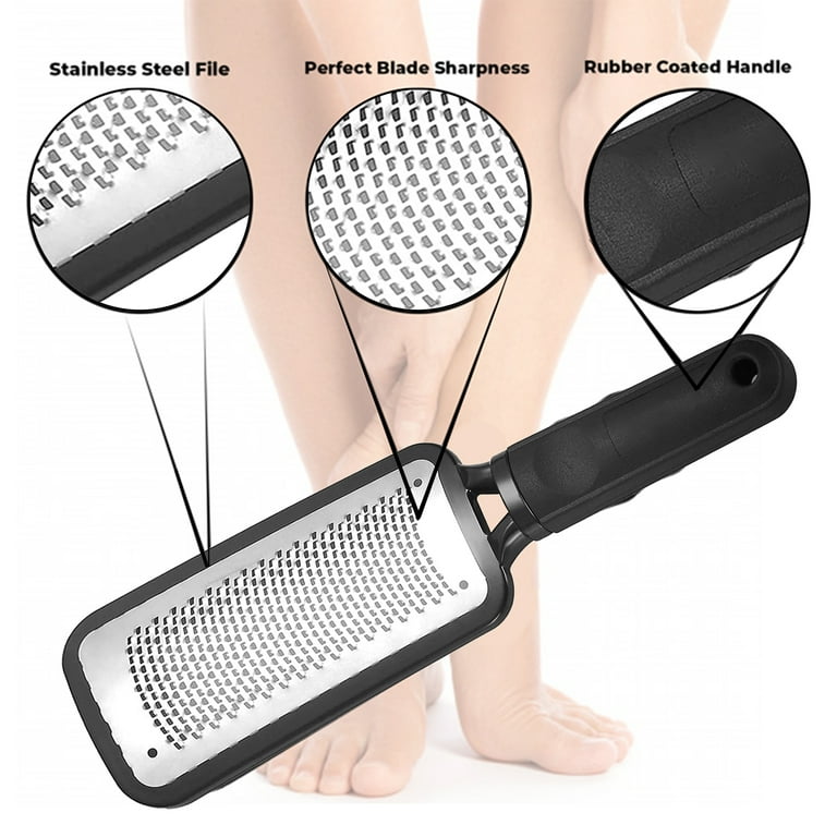 Nylea Foot File Callus Remover, Premium Foot Rasp to Remove Hard Skin on  Both Wet/Dry Feet. Professional Stainless Steel Files Remover Feet Scrubber  
