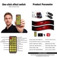 thumbnail image 4 of Car Devil's Eye LED Matrix Panel: 35×7 in Black Flexible Light, 1536 RGB Lamp Beads, APP Customization+Remote Switch, for Truck/Shop Decoration, 4 of 8