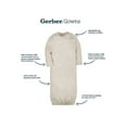 thumbnail image 5 of Gerber Baby Boy or Girl Gender Neutral Long Sleeve Gowns, 4-Pack, Preemie - 0/6 Months, 5 of 6