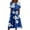 Blue-2, variant on 2025 Women Boho Dress Work Dresses for Women office Short Sleeve O Neck Casual Summer Pocket Dress Casual Print Shirt Dress Short Crewneck Dress Spring Dress for Women Dresses