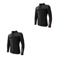 thumbnail image 3 of Wosthever Top de neopreno de 3 mm Trajes de neopreno Chaqueta con cremallera frontal de manga larga Surf Buceo Type1 NO1, 3 of 4