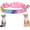 Pink, variant on (1 pcs) Breakaway Cat Collars with Bell,Kitty Necklace for Kitten Puppy Dog Bling Rhinestone Small Pet Collar Girl Boy