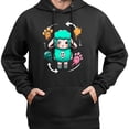thumbnail image 3 of Sudadera con capucha de dibujos animados de ovejas oscuras, dulce y fresca, algodón agradable para la piel, estilo unisex., 3 of 5