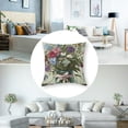 thumbnail image 5 of nygtbtfer Summer Wildflower Throw Pillow Covers  Nature Flower in Vase Square Pillowcase Set of 2  Linen Cushion Case for Couch Sofa Home Farmhouse Decor White, 5 of 7