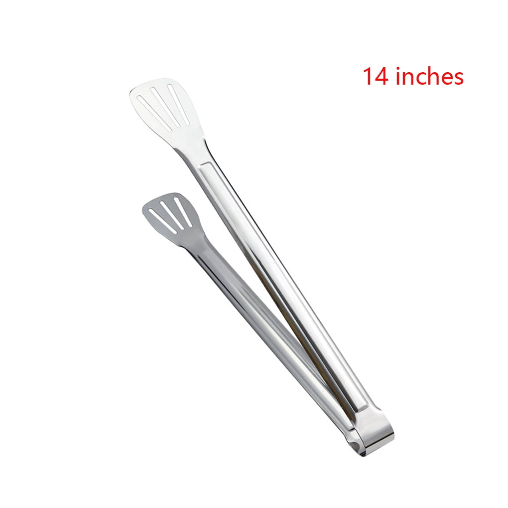 Stainless Steel Salad Bread BBQ Buffet Food Tongs Clip Kitchen Clamp Serving SJ 