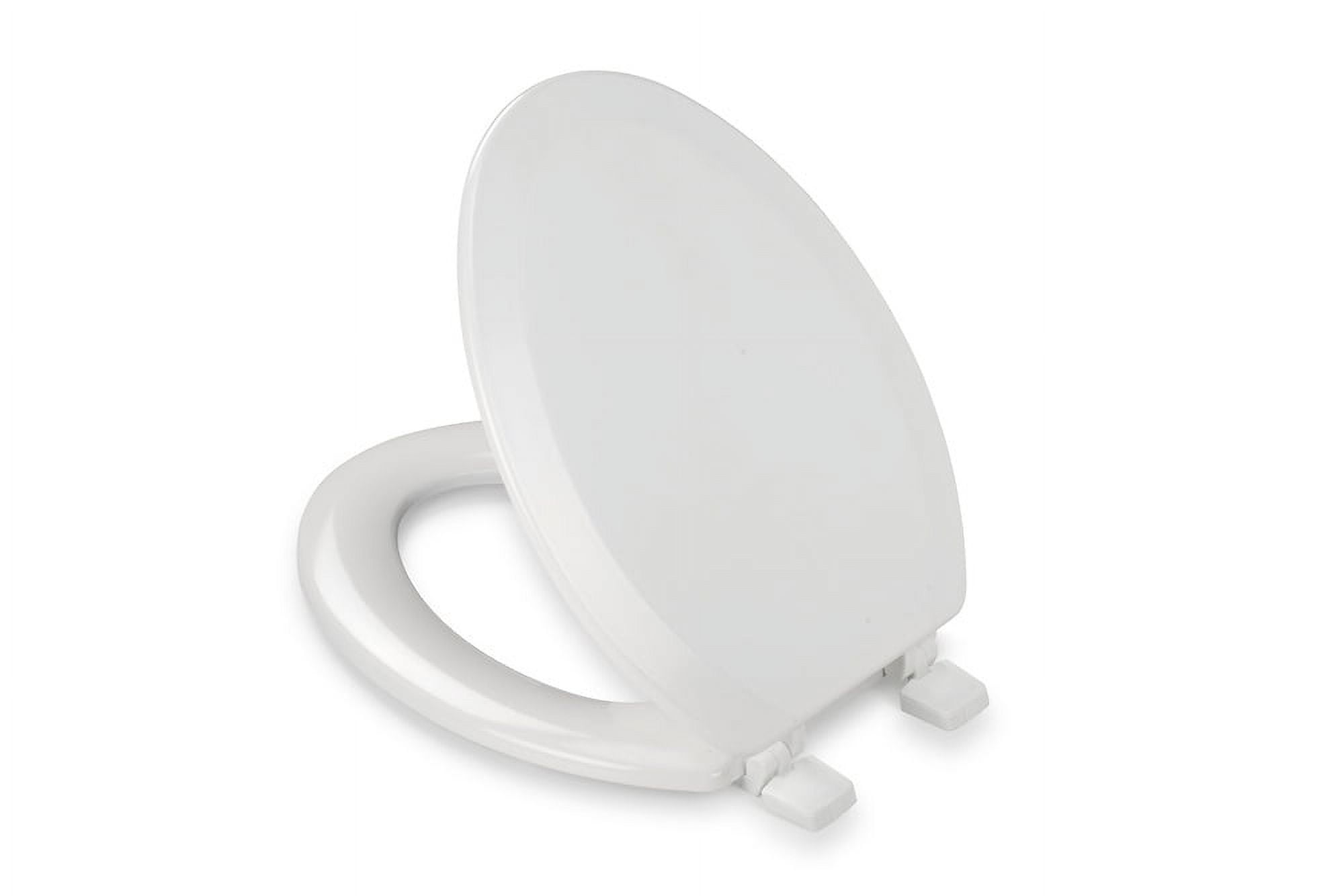 Croydex  19" Tanner Elongated Stick -Tight™ Wood Toilet Seat