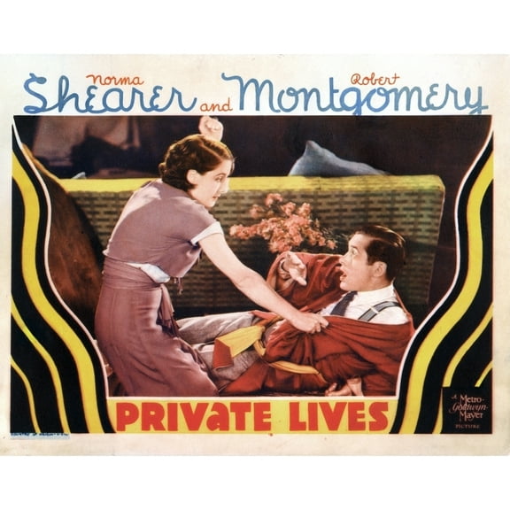Private Lives From Left Norma Shearer Robert Montgomery 1931 Movie Poster Masterprint (14 x 11)