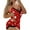 Red, variant on SRZYMJ Festive Holiday Women's Pajama Set Cozy Sleeveless Tank Top and Shorts Comfy Sleepwear for Relaxing Nights