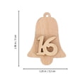 thumbnail image 2 of MasteelfCA 1 Set Christmas Carving Number Pendant Christmas Wooden Sign Number Sign, 2 of 7