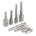 thumbnail image 1 of SocketAdapterSet-8PcsHexShankImpactDrillBitsExtensionBar-1/4in3/8in1/2in, 1 of 5