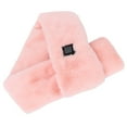 thumbnail image 2 of Bufanda calefactable con USB, ajustable, de felpa desmontable, color rosa, 2 of 14
