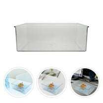 FENGGUIQU Transparent Plastic Pet Bathtub for Small Animals, Home Use Basin, Easy to Clean, 1 Piece