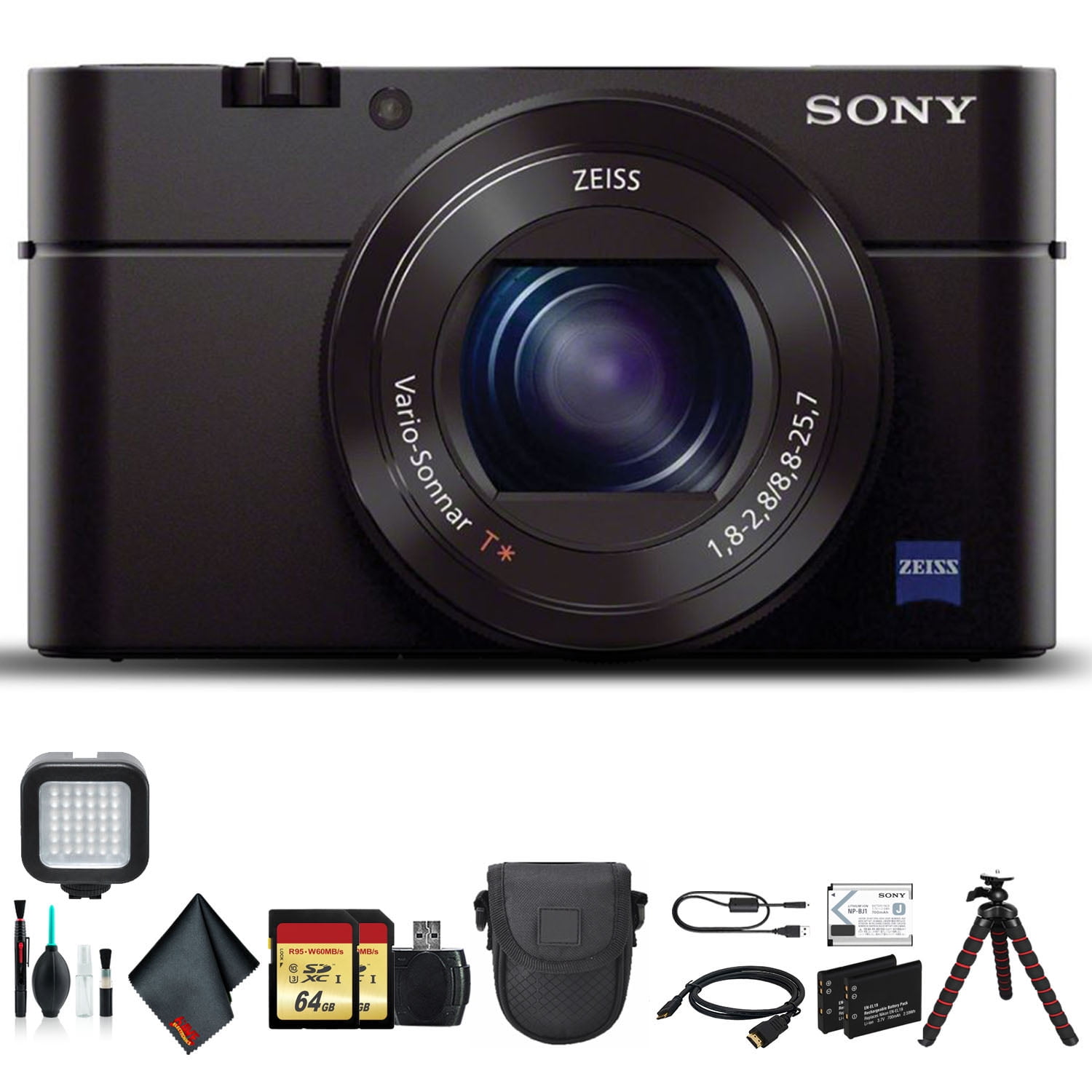 Sony Cyber-shot DSC-RX100 III Camera DSCRX100M3/B With Soft Bag