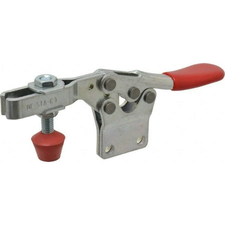 

De-Sta-Co 500 Lb Holding Capacity Horizontal Handle Manual Hold Down Toggle Clamp 70° Handle Movement 92° Bar Opening U-Bar Straight Base Electro-Plated Zinc Carbon Steel
