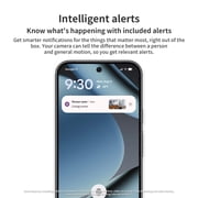 onn Indoor Camera Wired, 1080p HDR Video, with Google Home and Gemini – Search Video History, Event Descriptions