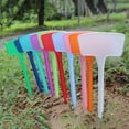 thumbnail image 2 of Farfi 10Pcs/Set Plant Labels Waterproof Insert Design Solid Color T-Shape Plastic Plant Tags for Gardening (Type 5), 2 of 13