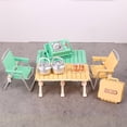 thumbnail image 6 of Doll House Furniture Set With Miniature Foldable Chair And Table Figure For Camping Scene Display Setting Decoration, 6 of 8