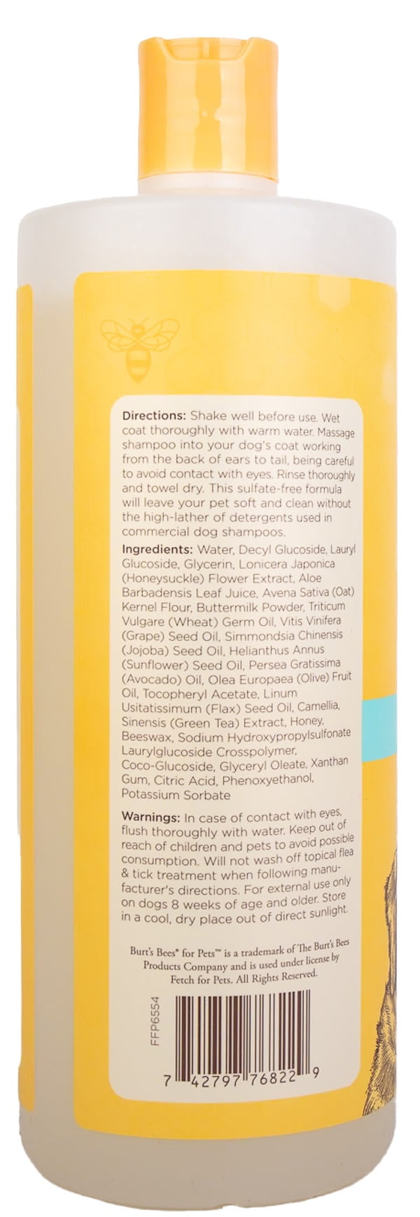 Burt's Bees Itch Soothing Dog Shampoo with Honeysuckle