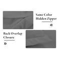 thumbnail image 6 of ROYALE LINENS Grey Duvet Cover King Size - Soft King Duvet Cover Set - 3 Piece Double Brushed King Duvet Covers with Zipper Closure, 1 King Duvet Cover 104x90 inches and 2 Pillow Shams (King, Grey), 6 of 8