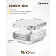 thumbnail image 3 of Katbite 9x13 inch (10 Packs) Disposable Aluminum Foil Pans With Lids Foil Baking Pans Rectangular Aluminum Baking Pans, 3 of 9