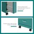 thumbnail image 6 of Space Solutions 18" Deep 2 Drawer Mobile Letter Width Vertical File Cabinet, Teal, 6 of 15