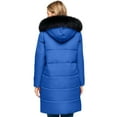 thumbnail image 5 of Winter Jackets for Women Warm Thicken Puffer Jacket Plus Size Mid Length Parka Coats with Faux Fur Trim Hood, 5 of 7