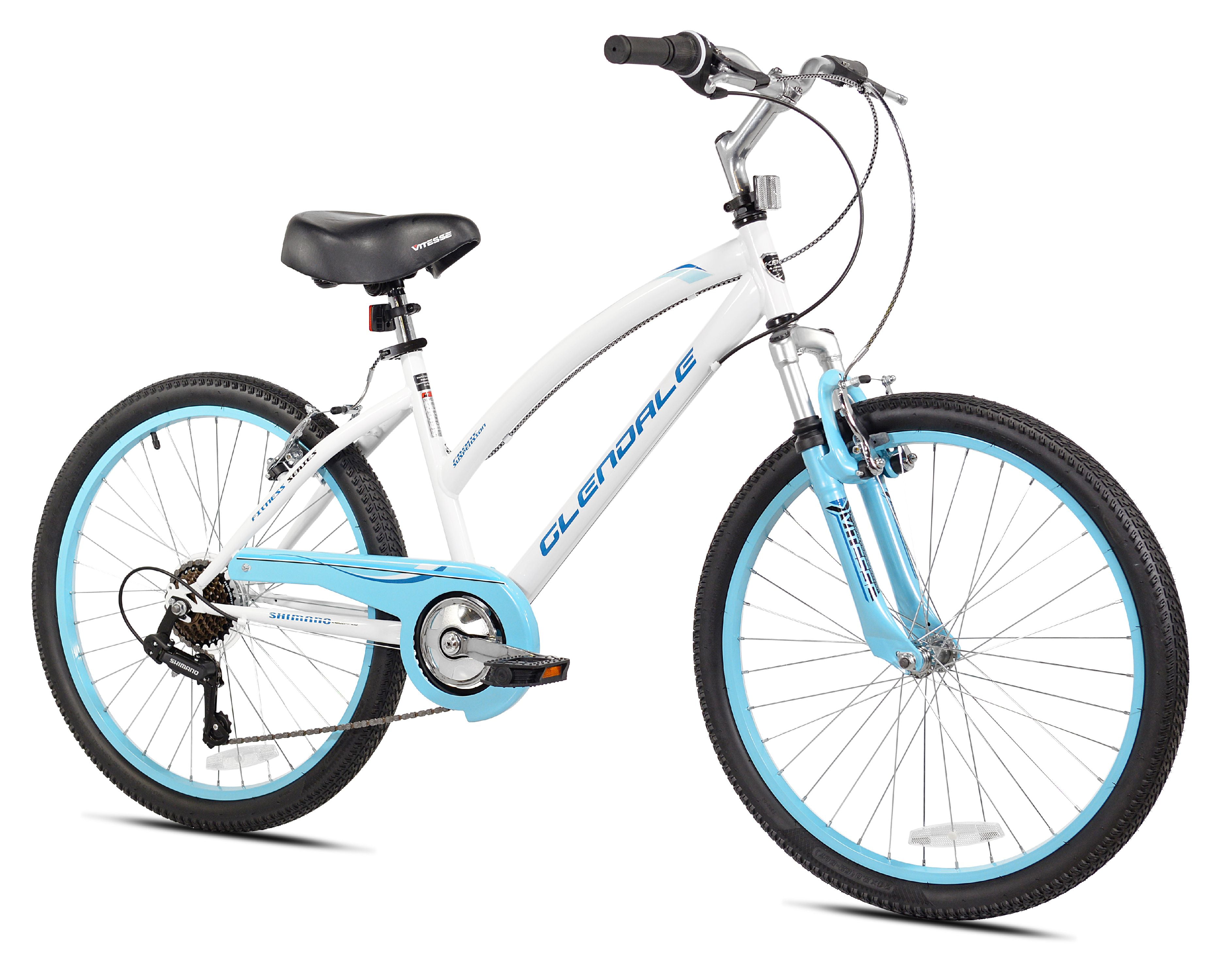 Kent Cruiser Bike Girl's 24" White Hybrid City Beach Comfort Bicycle Shimano New 