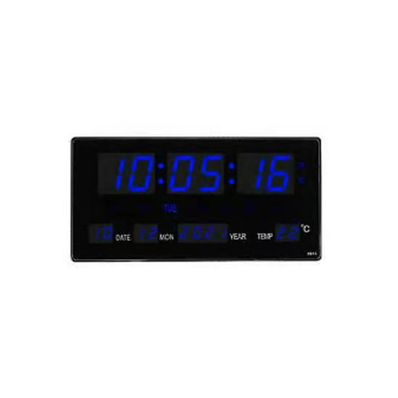 CCOCC Digital Clock,Power-Efficient Digital Calendar,Simple Digital Wall Clock,12/24 Hour Display Digital Clock