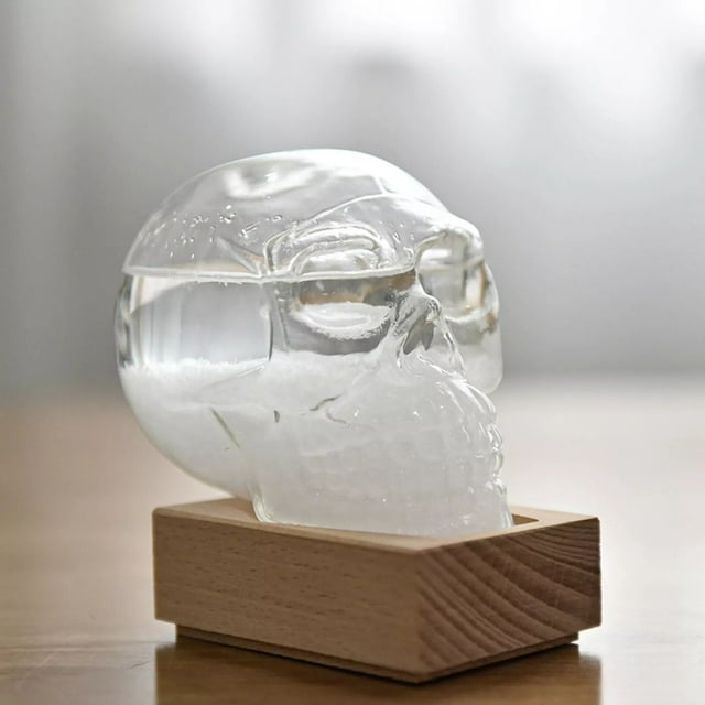 AKEGAMN Shape Storm Glass Weather Bottle Predicting Barometer 30ml Decorative Artwork & Practical Function: More than just a weather tool, this storm glass as a stunning decorative piece. Crafted fr