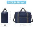 thumbnail image 4 of Bolsa para objetos personales de Spirit Airlines, bolsas de mano plegables de 18 x 14 x 8 para aviones, bolsas de viaje para mujeres y hombres (azul marino nieve (con correa para el hombro)), 4 of 6