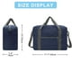 thumbnail image 4 of Bolsa para objetos personales de Spirit Airlines, bolsas de mano plegables de 18 x 14 x 8 para aviones, bolsas de viaje para mujeres y hombres (azul marino nieve (con correa para el hombro)), 4 of 6