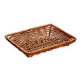 thumbnail image 3 of AMLESO Woven Fruit Basket Organizer Woven Bread Basket for Breakfast Snacks Kitchen Rectangular 20cm, 3 of 8