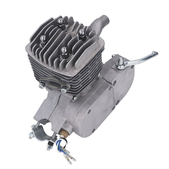 100CC Bicycle Engine, High Strength 100CC 2 Stroke Motor Metal CDI Ignition Stable For Bike Conversion