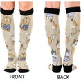 thumbnail image 2 of FREEAMG Celebrate Holiday Canada Day Beavers Elements Compression Socks for Women and Men, 1 Pair, 2 of 7
