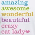 thumbnail image 3 of CafePress - Crazy Cat Lady Women's V Neck T Shirt - Womens Cotton V-Neck T-shirt, 3 of 4