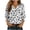 A04-Black, variant on yoeyez Boho Buttons Down Shirts for Women Summer Floral Hawaiian Shirts With Smocked Cuffs Henley V Neck Relaxed Comfy Office Work Blouses Khaki,S