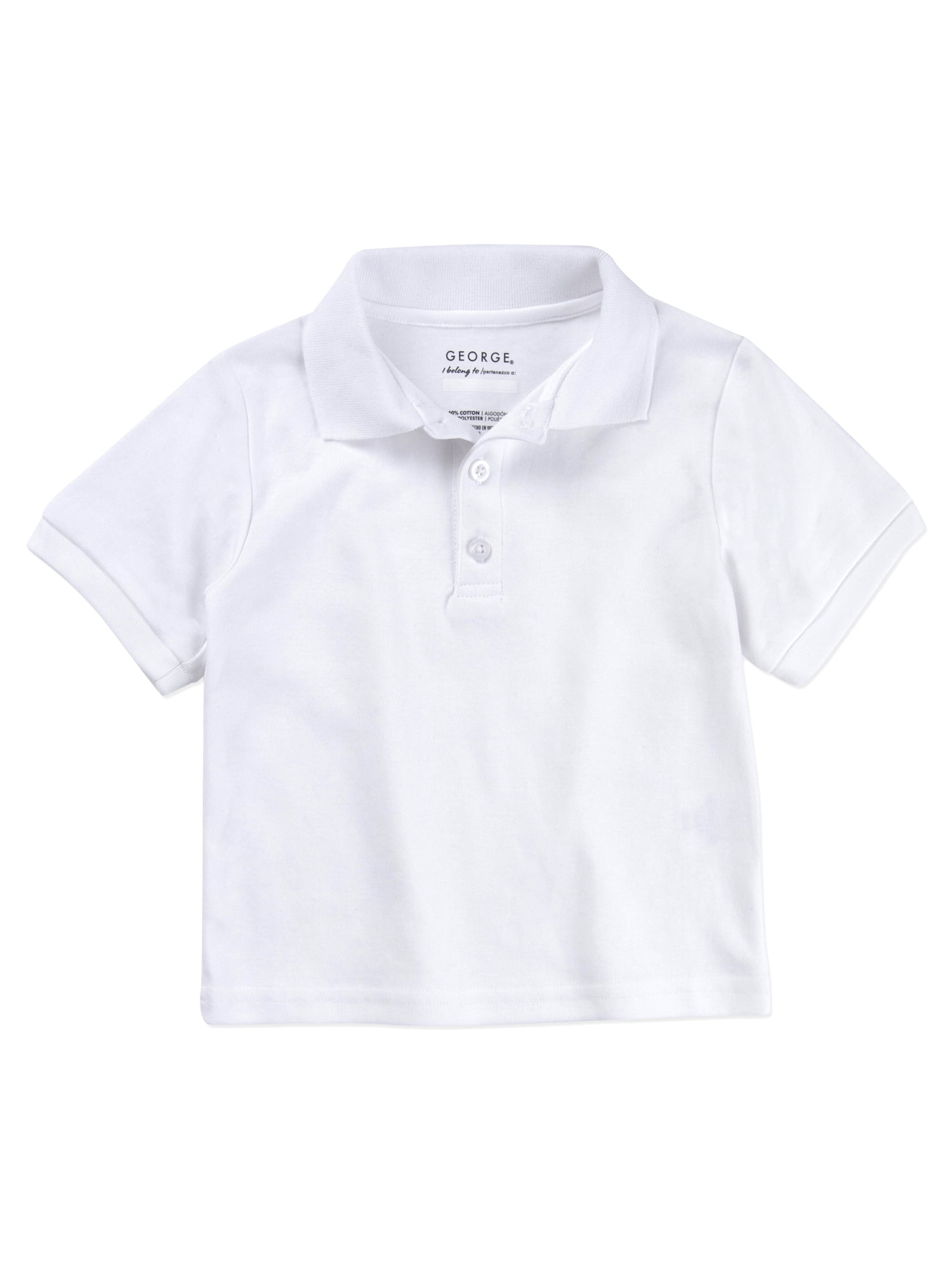 Essentials Girls Short-Sleeve Uniform Interlock Polo Bambina