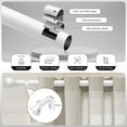 thumbnail image 3 of UniMall White Curtain Rods for Windows 30 to 56 Inch, Adjustable Heavy Duty 1" Diameter Decorative Curtain Rod with White Round Finials, Modern Easy Install Extendable Metal Drapery Pole Set, 3 of 15
