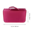 thumbnail image 4 of Pochette de Rangement pour CD en Tissu Mercerisé 128 Pcs Grande Capacité Sac à CD Portatif Fournitures de CD Mode (Rouge), 4 of 8
