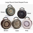 thumbnail image 7 of Baguery PVC Clock Shaped Crossbody Bag - Waterproof Adjustable Shoulder Purse for Women, 7 of 7