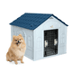 thumbnail image 1 of Casa para perros Mediano / Chico MascoAmigo con Puerta Metálica-Térmica-de plástico 75x65x63 cm Azul, 1 of 7